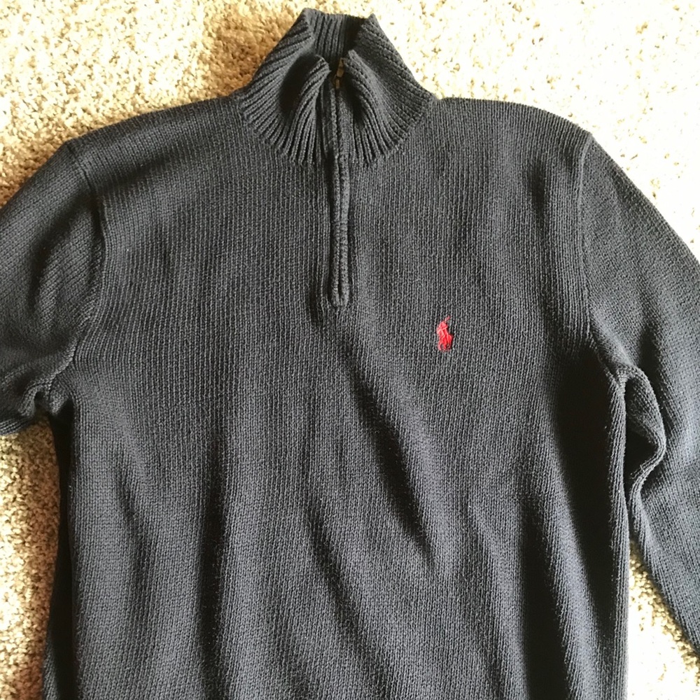 Men’s 1/4 zip Sweater Polo by Ralph Lauren